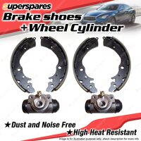 Superspares Rear 4 Brake Shoes + Wheel Cylinders for Holden Rodeo TF TFS55 2.8L