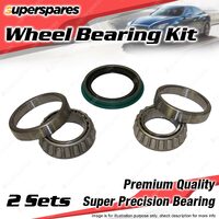 2x Front Wheel Bearing Kit for Ford Bronco F100 250 302 351 Disc/Drum Brakes