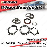 2x Front Wheel Bearing Kit for Toyota Landcruiser 45 50 60 70 73 75 80 Drum