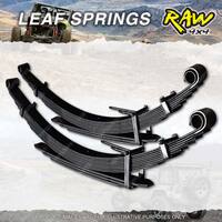 Pair Rear RAW 4x4 40mm Lift Leaf Springs for Holden Colorado RG III 2016-On