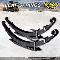 Pair Rear RAW 4x4 2 Inch Leaf Springs for Toyota Landcruiser VDJ79R DUAL CAB