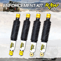 F + R 100mm RAW 4x4 Nitro Max Shock Absorbers for Toyota Landcruiser FZJ HZJ105R