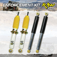 F + R 40mm RAW 4x4 Predator Shock Absorbers for Mitsubishi Triton ML MN MQ