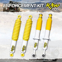 Front + Rear 50mm RAW 4x4 Nitro Max Shocks for Toyota Hilux Revo GUN125R GUN126R