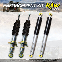 Front + Rear 50mm RAW 4x4 Predator Shock Absorbers for Nissan Navara D40