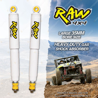 Rear 50mm RAW Nitro Shocks for Nissan Patrol GQ Y60 GU Y61 Ute Leaf Suspension