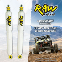 2 x Rear 50mm RAW 4x4 Nitro Shocks for Mitsubishi Pajero NF NH NJ NK NL 6Cyl