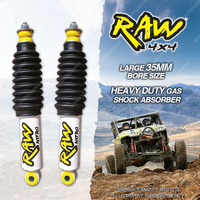 2 x Front 50mm Lift RAW 4x4 Nitro Shock Absorbers for Nissan Frontier Navara D22