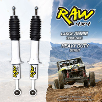 2 Front 50mm RAW 4x4 Nitro Shock Absorbers for Toyota Prado GJR150 KDJ150 KDJ155