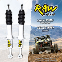 2 x Front 50mm Lift RAW 4x4 Nitro Shock Absorbers for Toyota Prado 120 Series