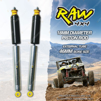 2 Rear 50mm Lift RAW 4x4 Predator Shocks for Toyota Fortuner GUN156R KUN51 TGN51