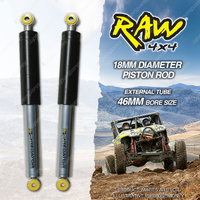 2x Rear 40mm Lift RAW Predator Shock Absorbers for Mitsubishi Triton ML MN MQ MR