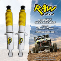 2 x Front 50mm Lift RAW 4x4 Nitro Max Shock Absorbers for Isuzu D-Max 08/20-On
