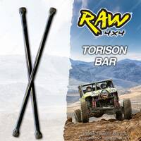 Pair Front RAW 4x4 Rate Increased Torsion Bars for Nissan Navara D21 1203mm Long