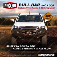 RAXAR Bull Bar No Loop with Lights & Tow Points Bumper for Isuzu MU-X 06/2021-On