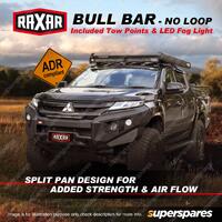 RAXAR Bull Bar No Loop with Lights & Tow Points for Mitsubishi Triton MR 2019-On