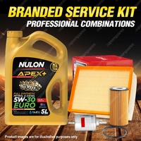 Oil Air Fuel Filter 5L APX5W30C3 Oil Service Kit for Audi A4 B7 2.0 TFSI 4cyl 2L