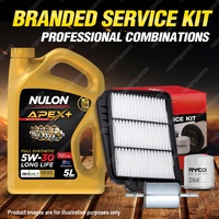 Oil Air Fuel Filter + 5L APX5W30D1 Engine Oil for Daewoo Lacetti J200 Series