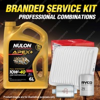 Oil Air Fuel Filter 6L APX10W40 Oil Service Kit for Ford Falcon BA I-II 6cyl 4L