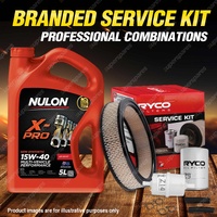 Oil Air Fuel Filter + 5L XPR15W40 Service Kit for Ford Falcon XW 6cyl 3.1L 69-70