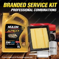 Oil Air Fuel Filter + 5L APX5W30A5 Oil Service Kit for Ford Fiesta WP 4cyl 1.6L