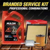 Oil Air Fuel Filter + 5L XPR15W50 Service Kit for Holden Astra TS II 1.8L 99-01