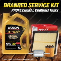 Oil Air Fuel Filter 5L APX10W40 Oil Service Kit for Holden Astra TS II 4cyl 2.2L