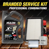 Oil Air Fuel Filter + 5L PRO20W50 Service Kit for Holden Commodore VS V8 5L