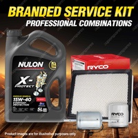 Oil Air Fuel Filter + 5L PRO15W40 Engine Oil for Holden Commodore VT V6 3.8L