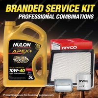 Oil Air Fuel Filter 5L APX10W40 Oil Service Kit for Holden Commodore VX V6 3.8L