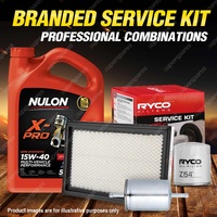 Oil Air Fuel Filter + 5L XPR15W40 Engine Oil for Holden Statesman VS V6 3.8L