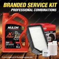 Oil Air Fuel Filter + 5L XPR5W30 Service Kit for Hyundai I20 PB 4cyl 1.6L 10-On