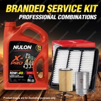 Oil Air Fuel Filter + 5L XPR10W40 Service Kit for Hyundai I30 FD 4cyl 1.6L 08-12