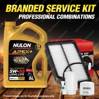 Oil Air Fuel Filter + 5L APX5W30D1 Service Kit for Hyundai I30 GD 4cyl 1.8L