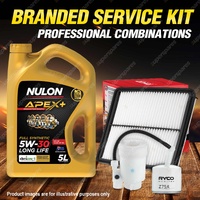 Oil Air Fuel Filter + 5L APX5W30D1 Service Kit for Hyundai I45 YF 4cyl 2.4L