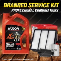 Oil Air Fuel Filter + 5L XPR15W40 Service Kit for Mitsubishi Lancer CE 4cyl 1.8L
