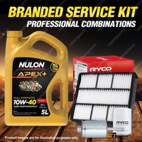 Oil Air Fuel Filter 5L APX10W40 Oil Service Kit for Mitsubishi Magna TW V6 3.5L