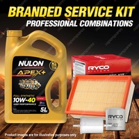 Oil Air Fuel Filter 5L APX10W40 Oil Service Kit for Peugeot 307 T5 4cyl 2L 03-05