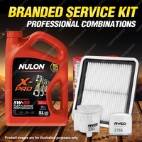 Oil Air Fuel Filter + 5L XPR5W30 Oil Service Kit for Subaru Outback BPE 3L 04-09