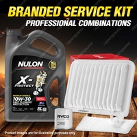 Oil Air Fuel Filter + 5L PRO10W30 Service Kit for Toyota Yaris NCP131R 4cyl 1.5L