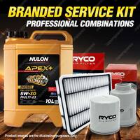 Oil Air Fuel Filter + 10L APX5W30C23 Service Kit for Volvo Xc90 CZ71 D5 5cyl