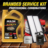 Ryco Oil Air Fuel Filter 5L APX5W30D1 Service Kit for Subaru Forester SG9 02-03