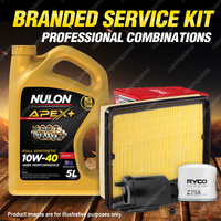 Ryco Oil Air Fuel Filter 5L APX10W40 Service Kit for Hyundai Sonata EF-B 2.4 2.7