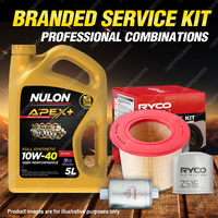 Ryco Oil Air Fuel Filter 5L APX10W40 Service Kit for Ford Falcon BA BF 5.4L V8