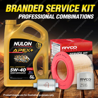 Ryco Oil Air Fuel Filter 5L APX5W40 Service Kit for Ford FPV GT Pursuit BA BF