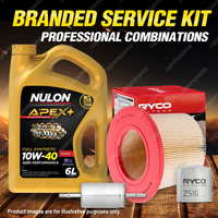 Ryco Oil Air Fuel Filter 6L APX10W40 Service Kit for Ford Mustang Cobra XF 4.6