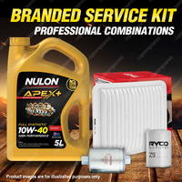 Ryco Oil Air Fuel Filter 5L APX10W40 Service Kit for Ford Falcon BA I- II Ptrl