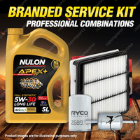 Ryco Oil Air Fuel Filter 5L APX5W30D1 Service Kit for Holden Rodeo RA 3.6L V6