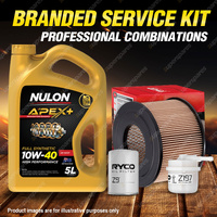 Ryco Oil Air Fuel Filter 5L APX10W40 Service Kit for Toyota Toyoace RY16 RY31