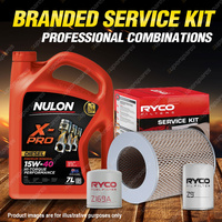 Ryco Oil Air Fuel Filter 7L XPRHD15W40 Service Kit for Toyota Hilux LN 30 46 55